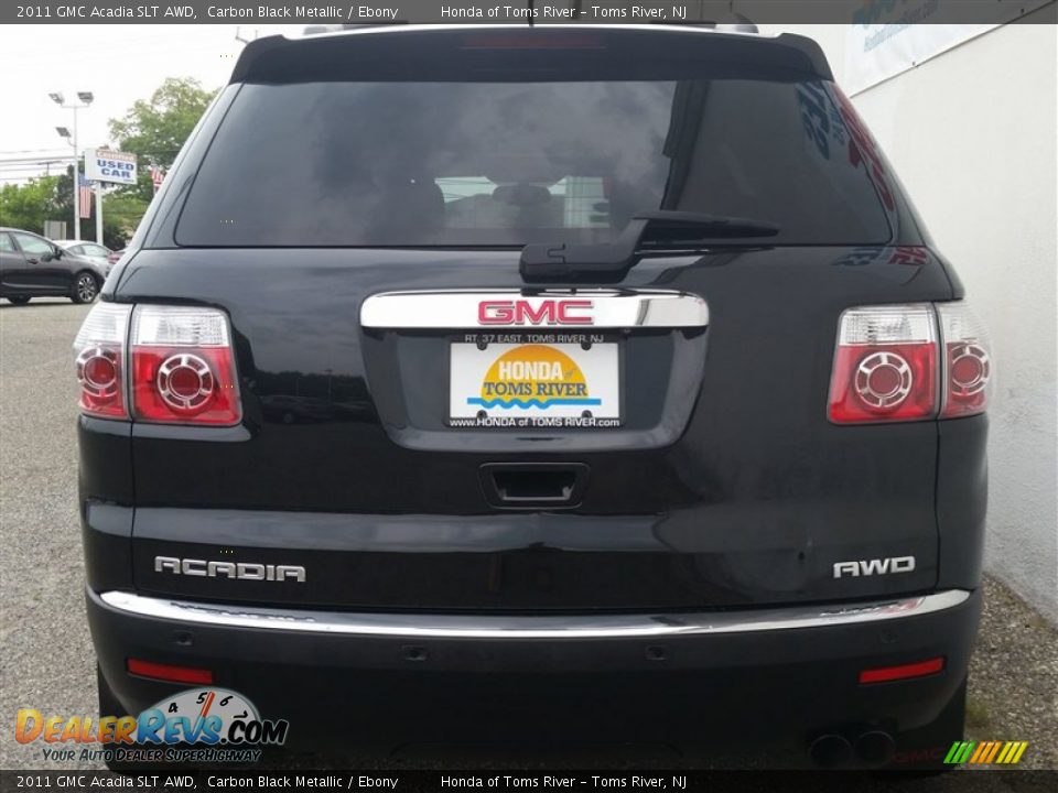 2011 GMC Acadia SLT AWD Carbon Black Metallic / Ebony Photo #5