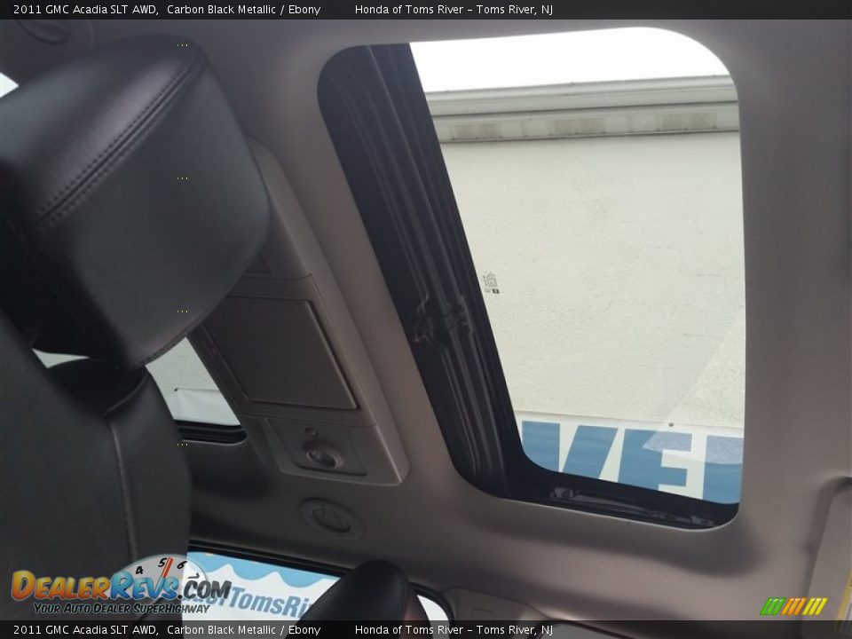 2011 GMC Acadia SLT AWD Carbon Black Metallic / Ebony Photo #10