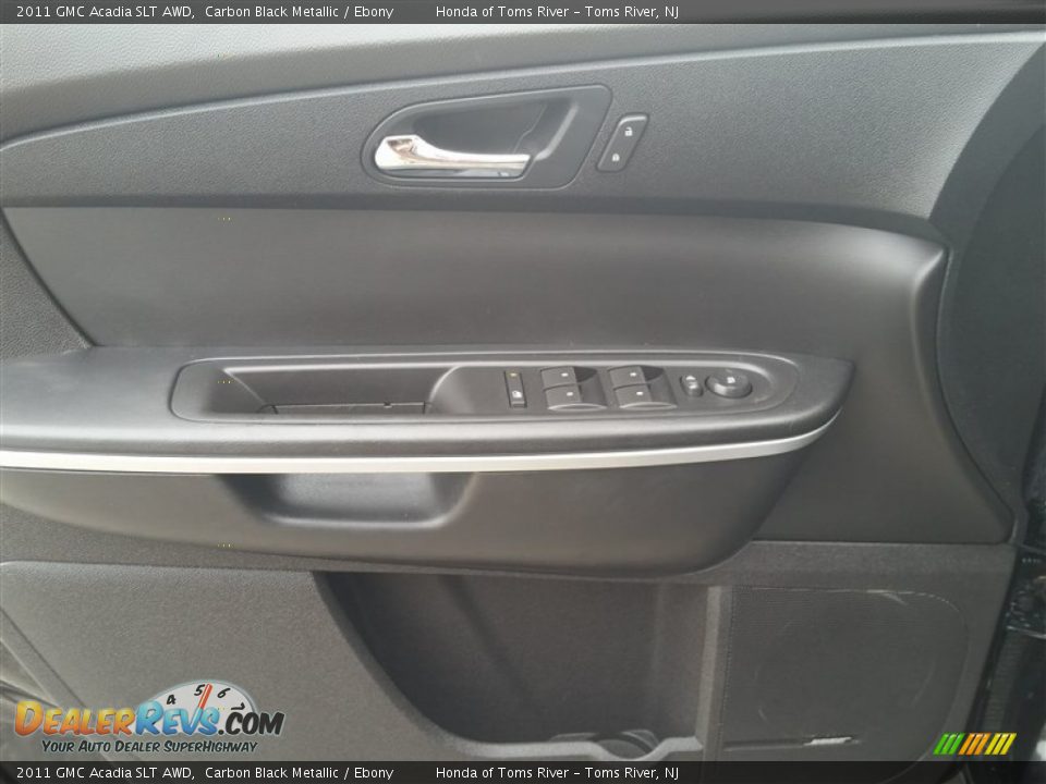 2011 GMC Acadia SLT AWD Carbon Black Metallic / Ebony Photo #13