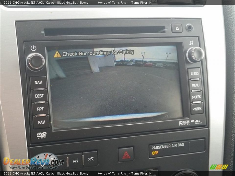 2011 GMC Acadia SLT AWD Carbon Black Metallic / Ebony Photo #21