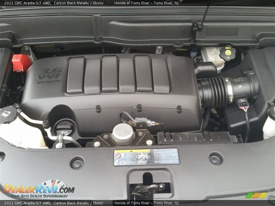2011 GMC Acadia SLT AWD Carbon Black Metallic / Ebony Photo #22