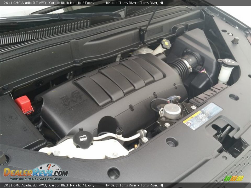 2011 GMC Acadia SLT AWD Carbon Black Metallic / Ebony Photo #23