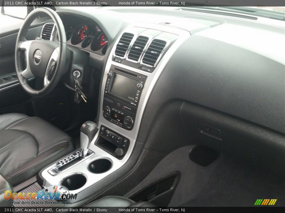 2011 GMC Acadia SLT AWD Carbon Black Metallic / Ebony Photo #24