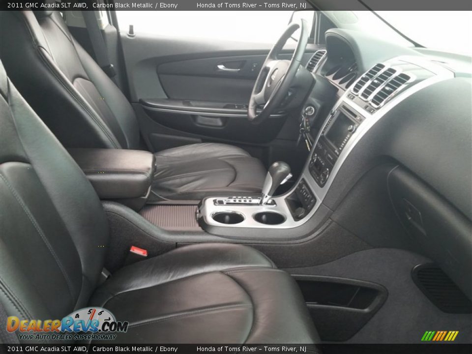 2011 GMC Acadia SLT AWD Carbon Black Metallic / Ebony Photo #25