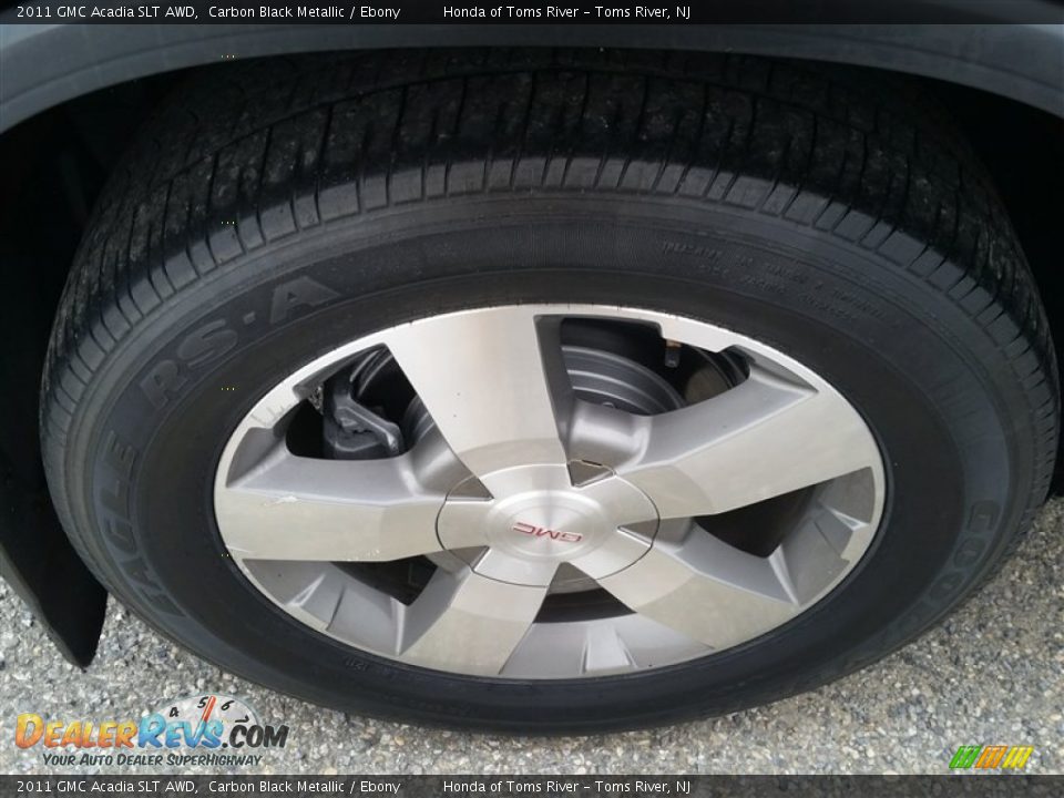 2011 GMC Acadia SLT AWD Carbon Black Metallic / Ebony Photo #28