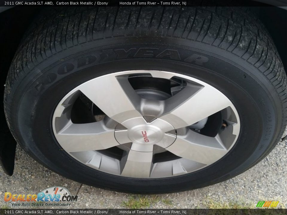 2011 GMC Acadia SLT AWD Carbon Black Metallic / Ebony Photo #29