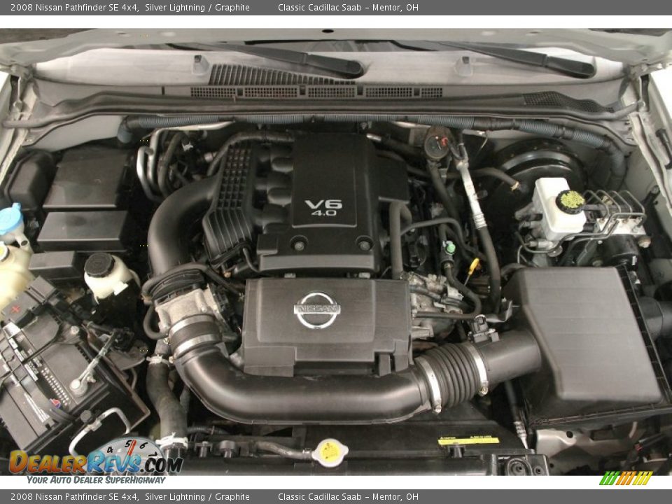 2008 Nissan Pathfinder SE 4x4 Silver Lightning / Graphite Photo #18