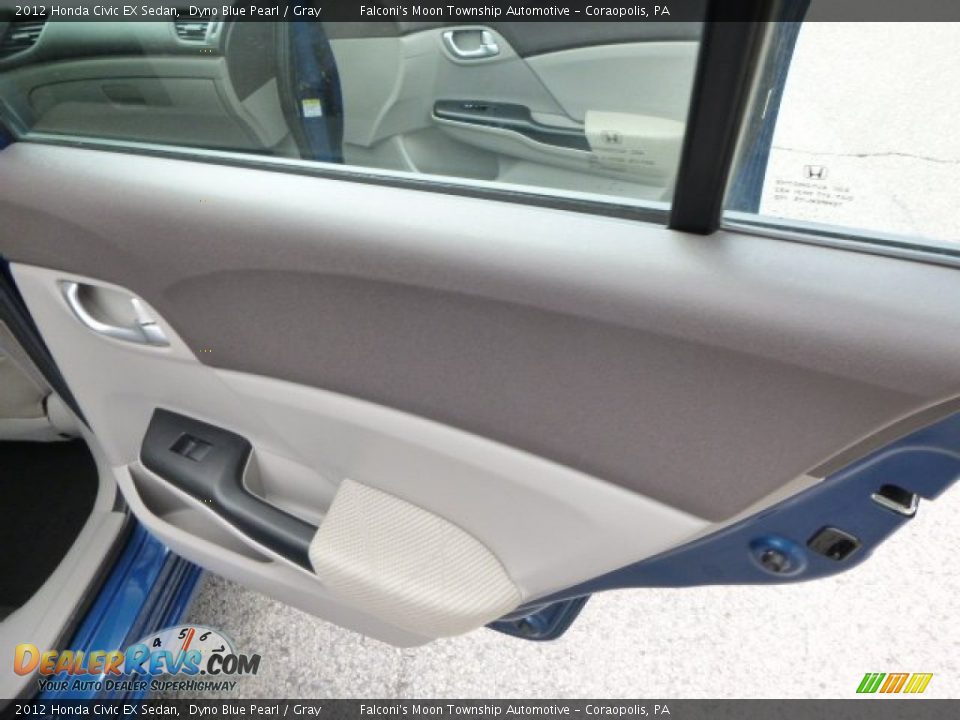 2012 Honda Civic EX Sedan Dyno Blue Pearl / Gray Photo #14