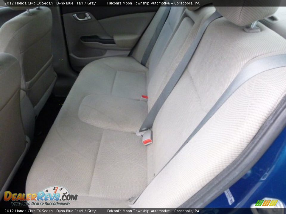 2012 Honda Civic EX Sedan Dyno Blue Pearl / Gray Photo #16