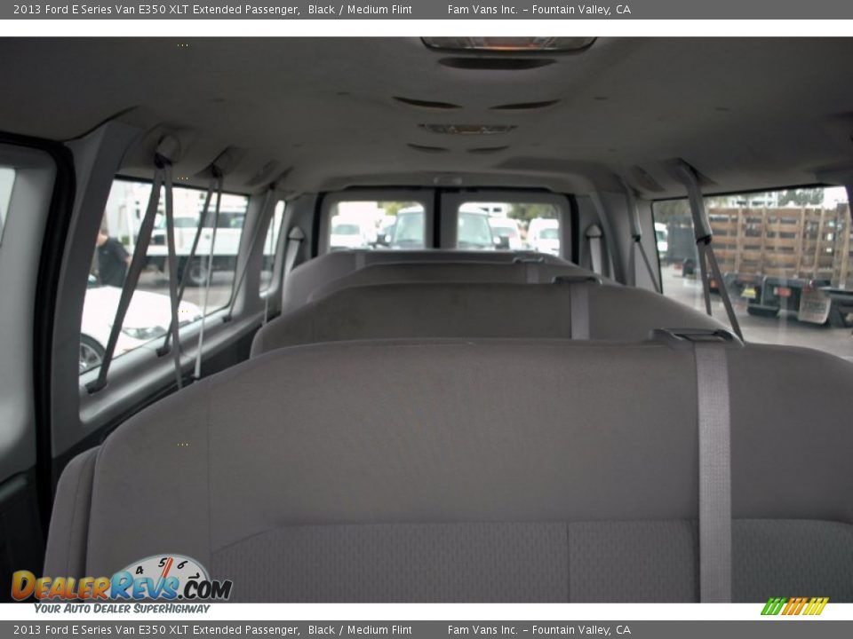 2013 Ford E Series Van E350 XLT Extended Passenger Black / Medium Flint Photo #4