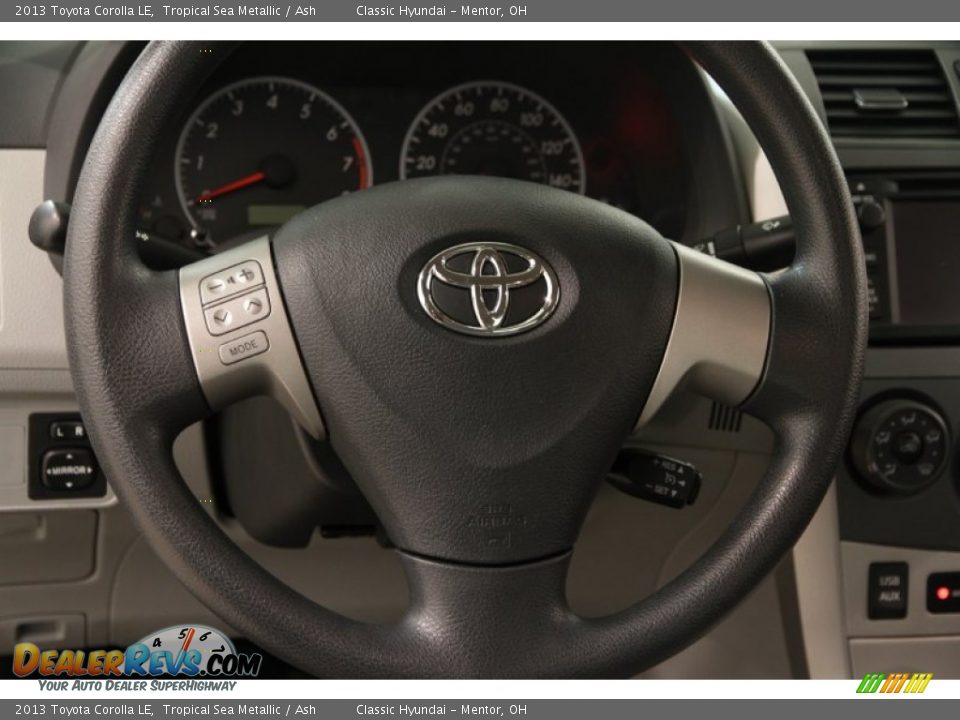 2013 Toyota Corolla LE Tropical Sea Metallic / Ash Photo #5