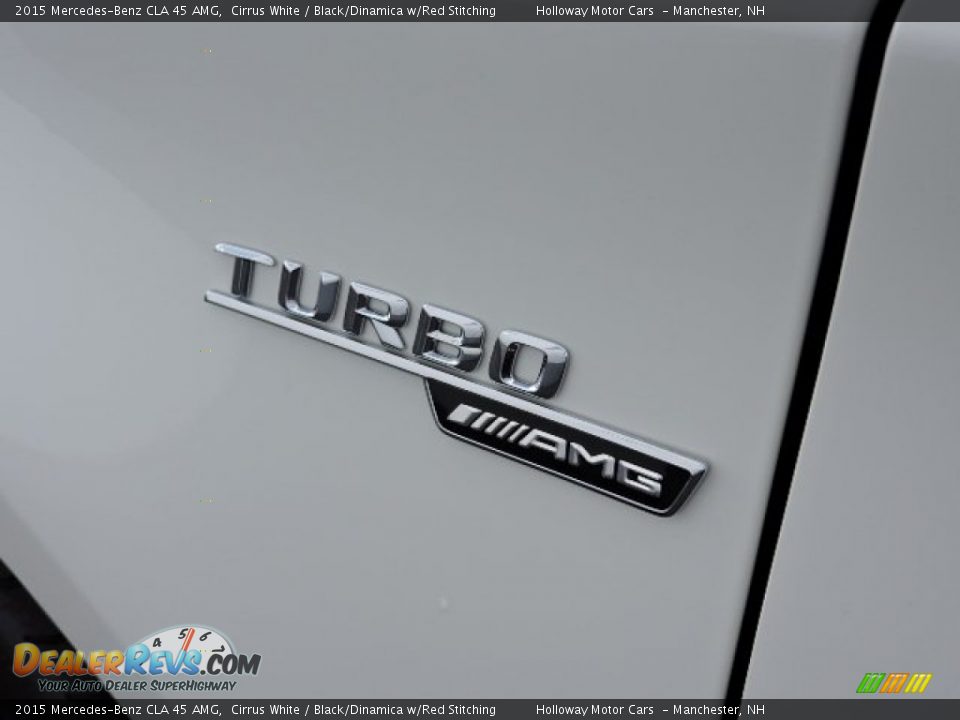 2015 Mercedes-Benz CLA 45 AMG Cirrus White / Black/Dinamica w/Red Stitching Photo #3