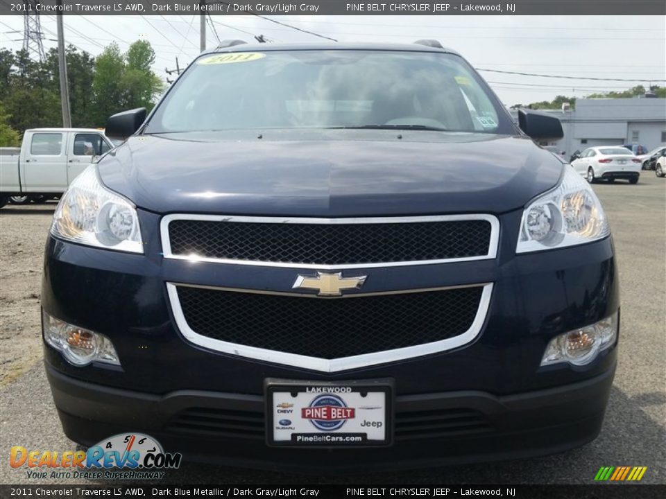 2011 Chevrolet Traverse LS AWD Dark Blue Metallic / Dark Gray/Light Gray Photo #2