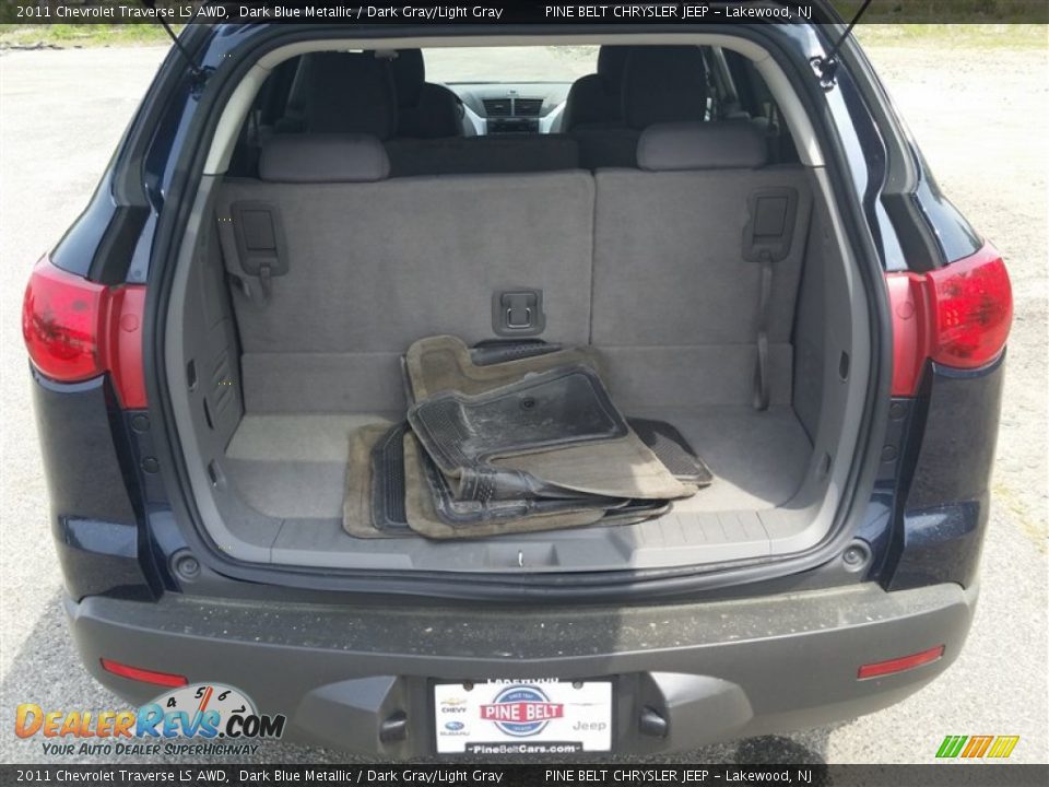 2011 Chevrolet Traverse LS AWD Dark Blue Metallic / Dark Gray/Light Gray Photo #11