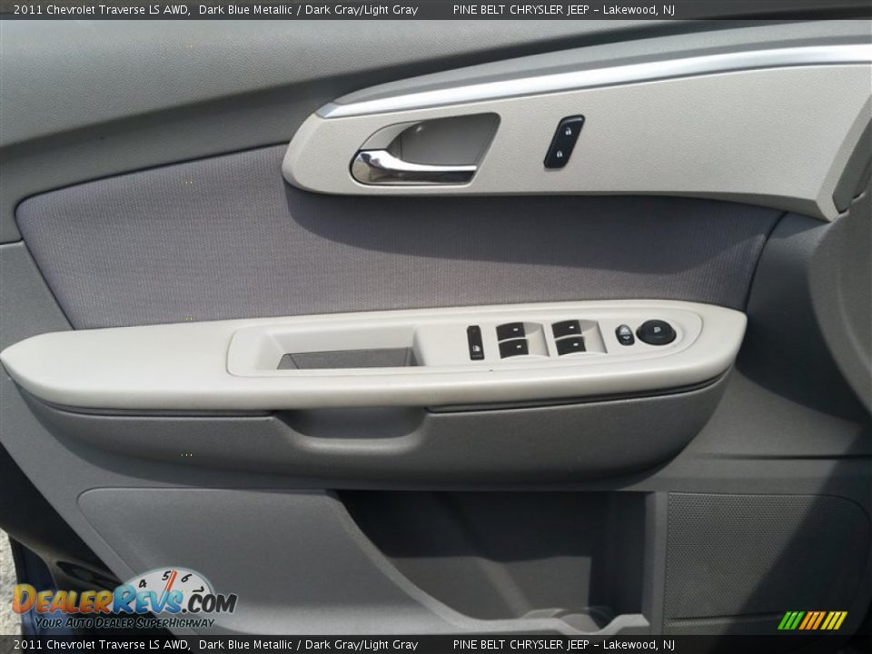 2011 Chevrolet Traverse LS AWD Dark Blue Metallic / Dark Gray/Light Gray Photo #15