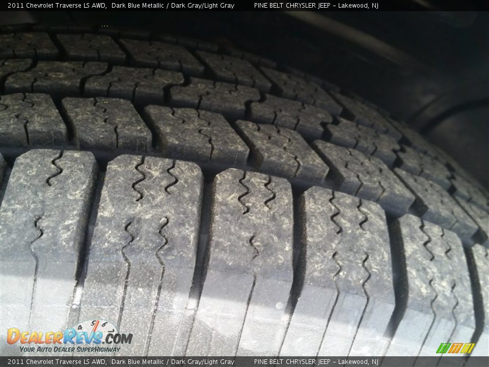 2011 Chevrolet Traverse LS AWD Dark Blue Metallic / Dark Gray/Light Gray Photo #22