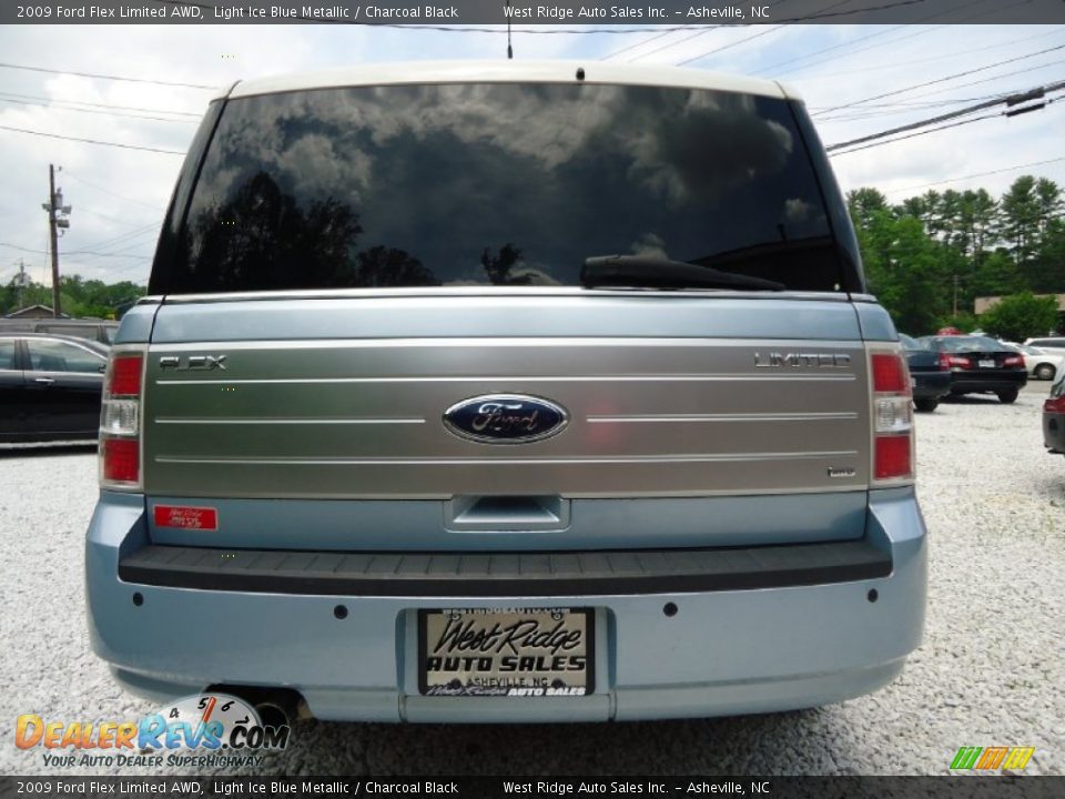 2009 Ford Flex Limited AWD Light Ice Blue Metallic / Charcoal Black Photo #4