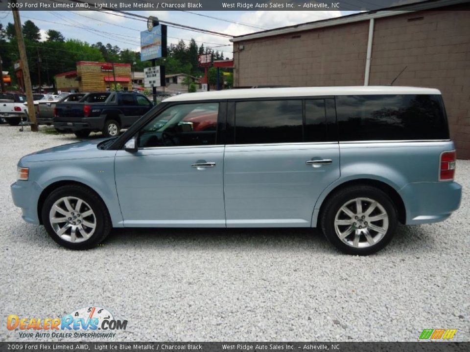 2009 Ford Flex Limited AWD Light Ice Blue Metallic / Charcoal Black Photo #6