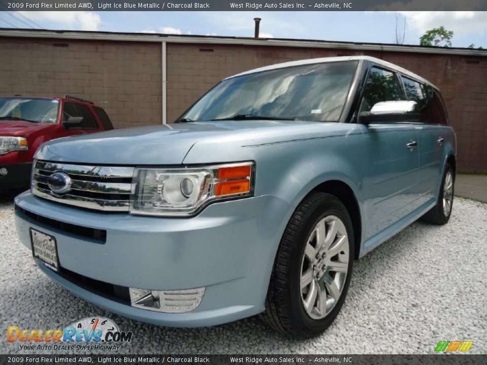 2009 Ford Flex Limited AWD Light Ice Blue Metallic / Charcoal Black Photo #7