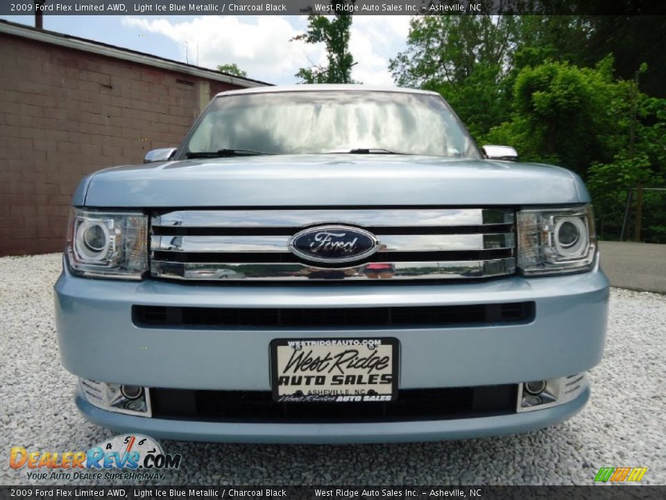 2009 Ford Flex Limited AWD Light Ice Blue Metallic / Charcoal Black Photo #8