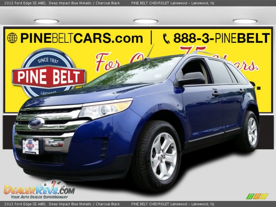 2013 Ford Edge SE AWD Deep Impact Blue Metallic / Charcoal Black Photo #1