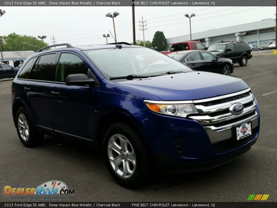 2013 Ford Edge SE AWD Deep Impact Blue Metallic / Charcoal Black Photo #3