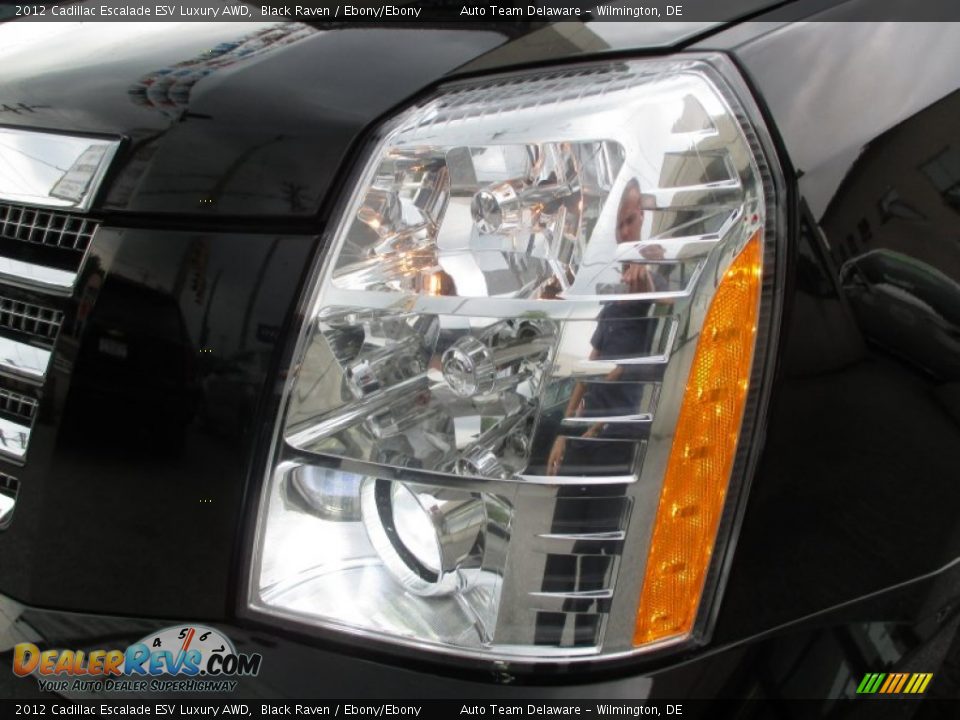 2012 Cadillac Escalade ESV Luxury AWD Black Raven / Ebony/Ebony Photo #10