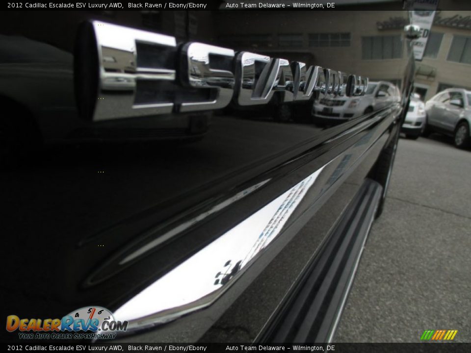 2012 Cadillac Escalade ESV Luxury AWD Black Raven / Ebony/Ebony Photo #11