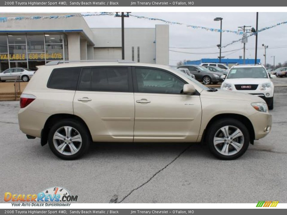 2008 Toyota Highlander Sport 4WD Sandy Beach Metallic / Black Photo #1