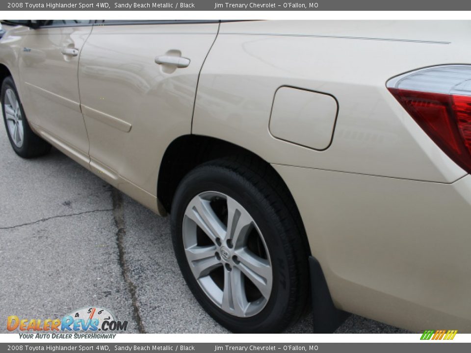2008 Toyota Highlander Sport 4WD Sandy Beach Metallic / Black Photo #4