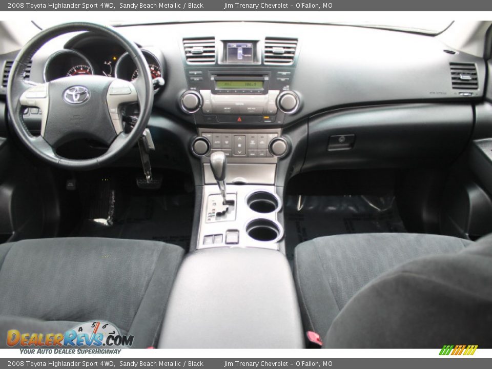 2008 Toyota Highlander Sport 4WD Sandy Beach Metallic / Black Photo #10