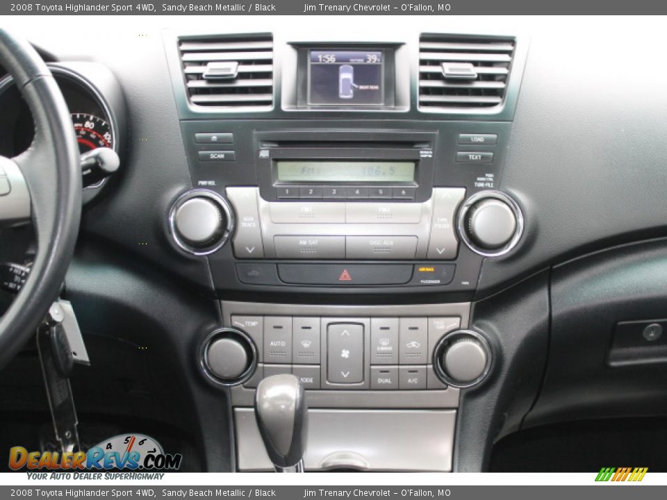 2008 Toyota Highlander Sport 4WD Sandy Beach Metallic / Black Photo #12