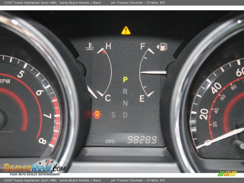 2008 Toyota Highlander Sport 4WD Sandy Beach Metallic / Black Photo #14