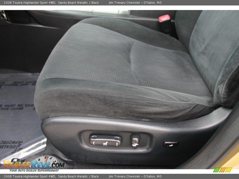 2008 Toyota Highlander Sport 4WD Sandy Beach Metallic / Black Photo #16