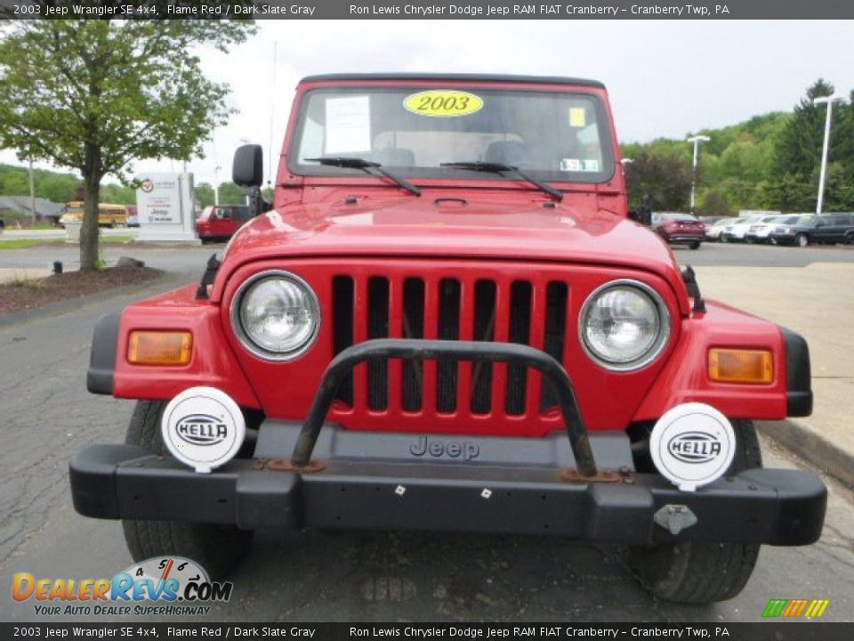 2003 Jeep Wrangler SE 4x4 Flame Red / Dark Slate Gray Photo #4