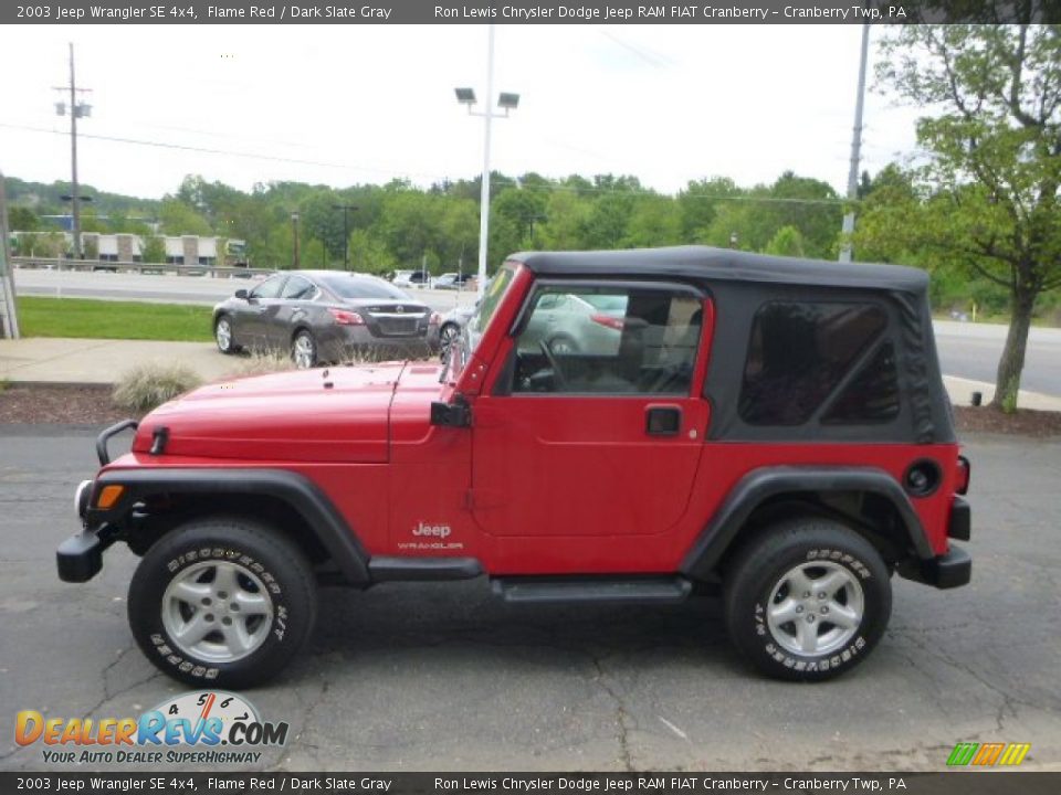 2003 Jeep Wrangler SE 4x4 Flame Red / Dark Slate Gray Photo #6