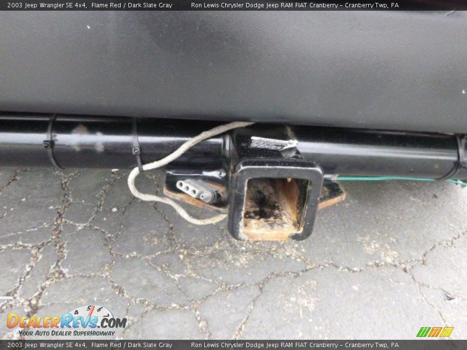 2003 Jeep Wrangler SE 4x4 Flame Red / Dark Slate Gray Photo #8