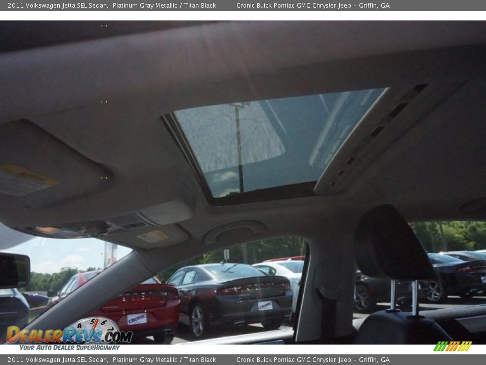 2011 Volkswagen Jetta SEL Sedan Platinum Gray Metallic / Titan Black Photo #11