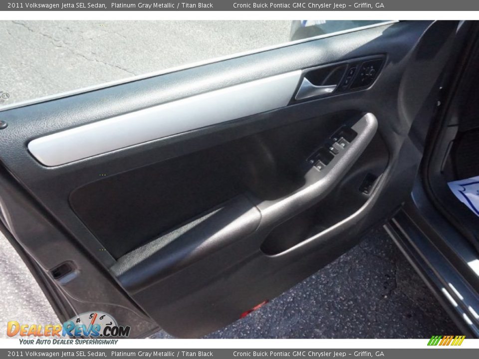 2011 Volkswagen Jetta SEL Sedan Platinum Gray Metallic / Titan Black Photo #12