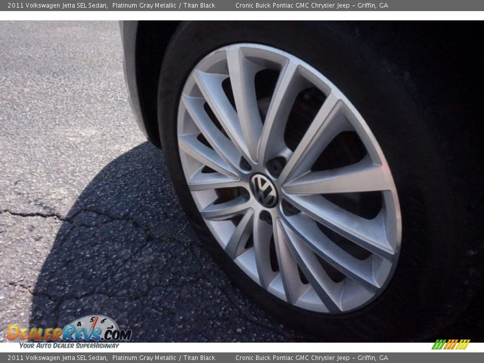 2011 Volkswagen Jetta SEL Sedan Platinum Gray Metallic / Titan Black Photo #13
