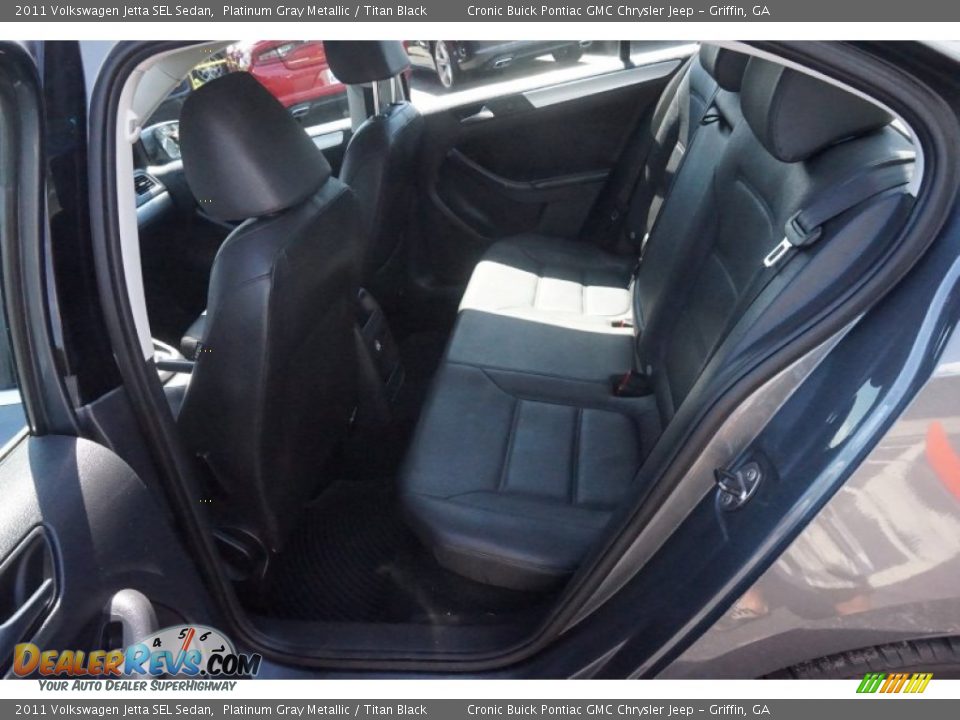 2011 Volkswagen Jetta SEL Sedan Platinum Gray Metallic / Titan Black Photo #14