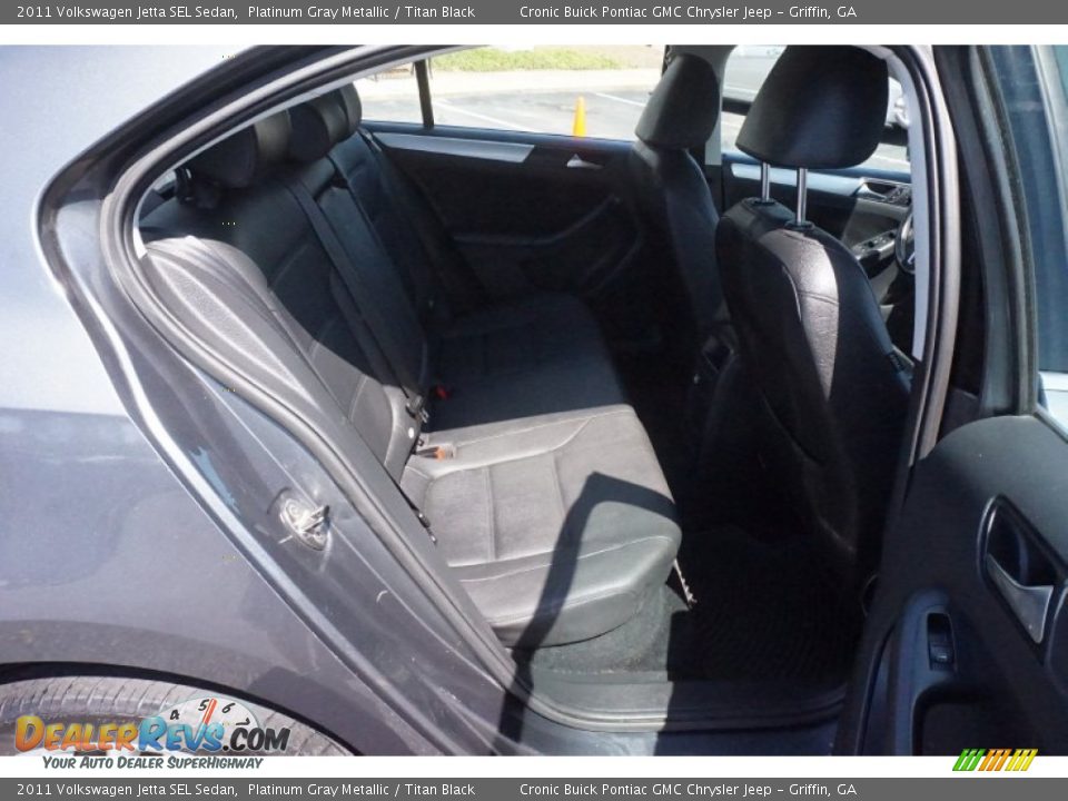 2011 Volkswagen Jetta SEL Sedan Platinum Gray Metallic / Titan Black Photo #16