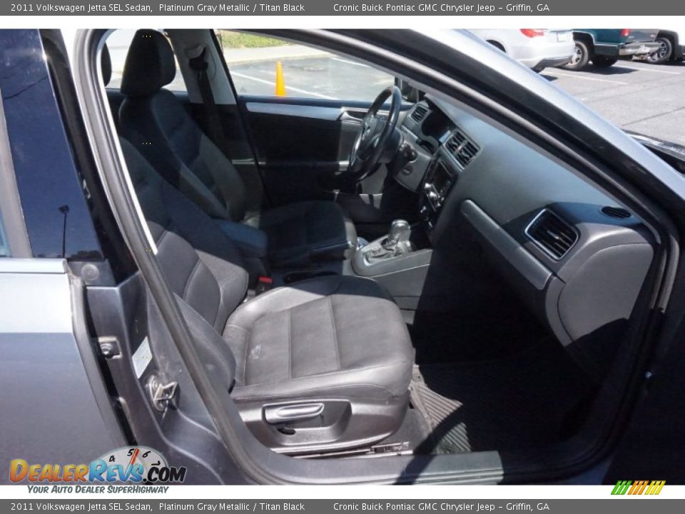 2011 Volkswagen Jetta SEL Sedan Platinum Gray Metallic / Titan Black Photo #17