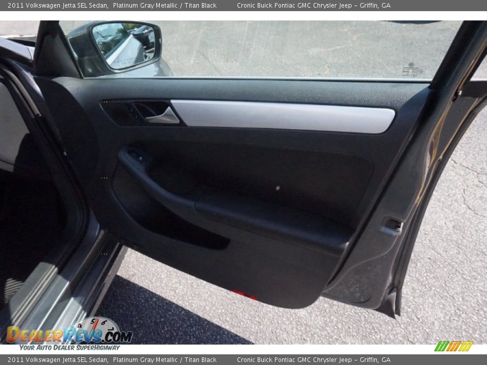 2011 Volkswagen Jetta SEL Sedan Platinum Gray Metallic / Titan Black Photo #19