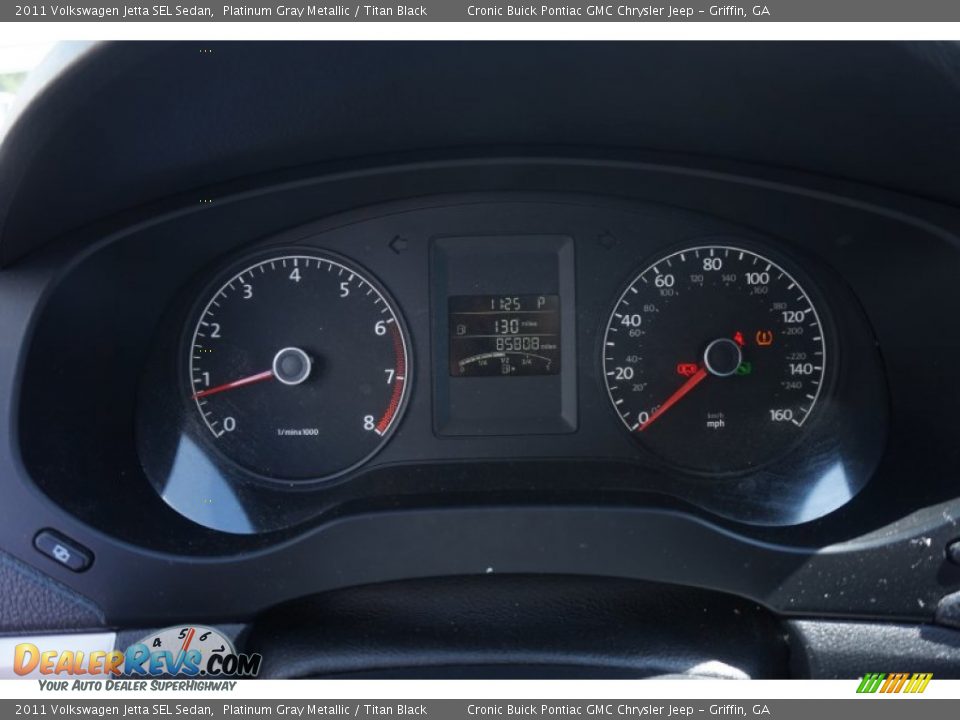 2011 Volkswagen Jetta SEL Sedan Platinum Gray Metallic / Titan Black Photo #20
