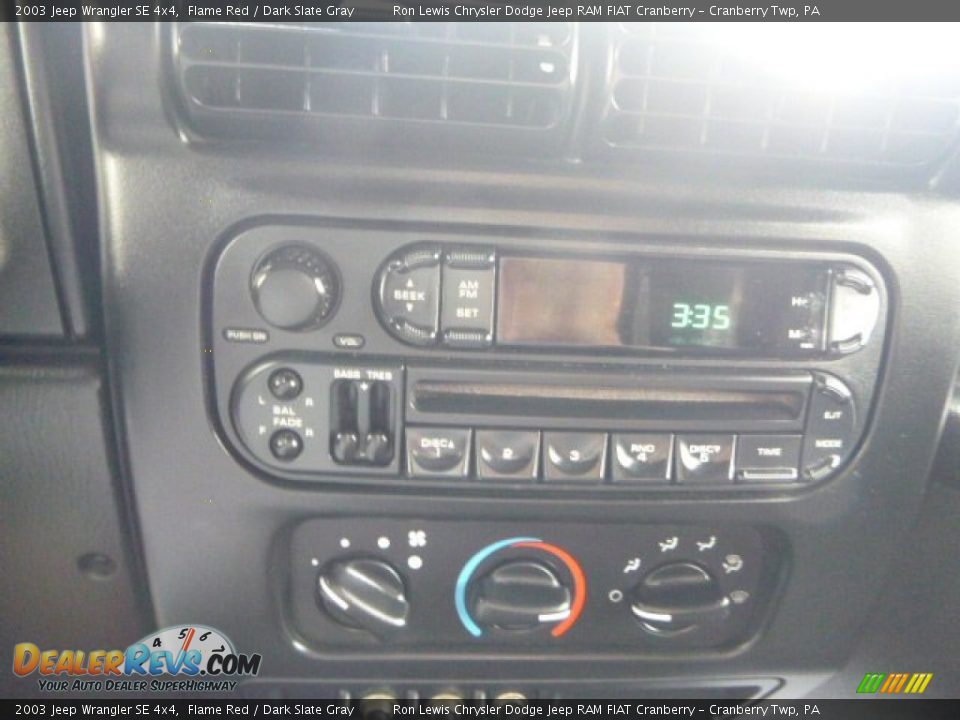 2003 Jeep Wrangler SE 4x4 Flame Red / Dark Slate Gray Photo #18