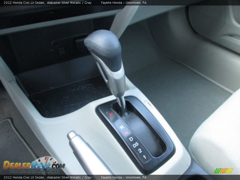 2012 Honda Civic LX Sedan Alabaster Silver Metallic / Gray Photo #11