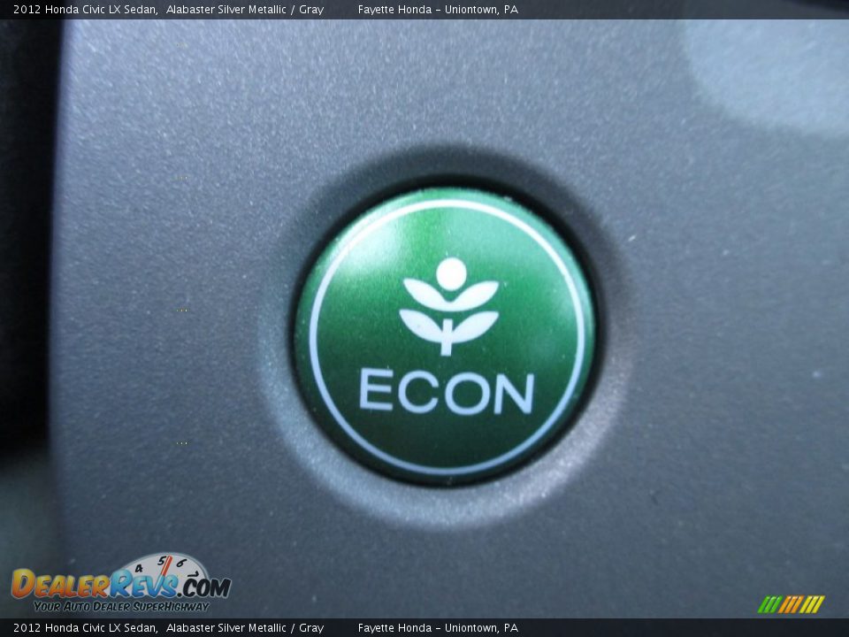 2012 Honda Civic LX Sedan Alabaster Silver Metallic / Gray Photo #13