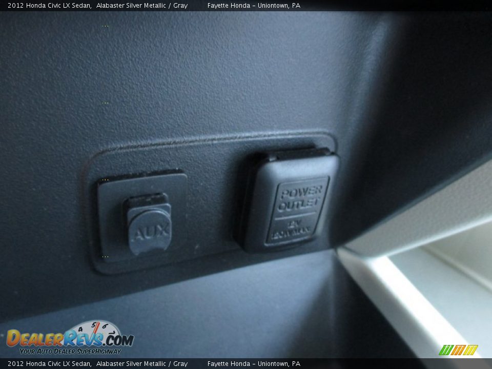 2012 Honda Civic LX Sedan Alabaster Silver Metallic / Gray Photo #14