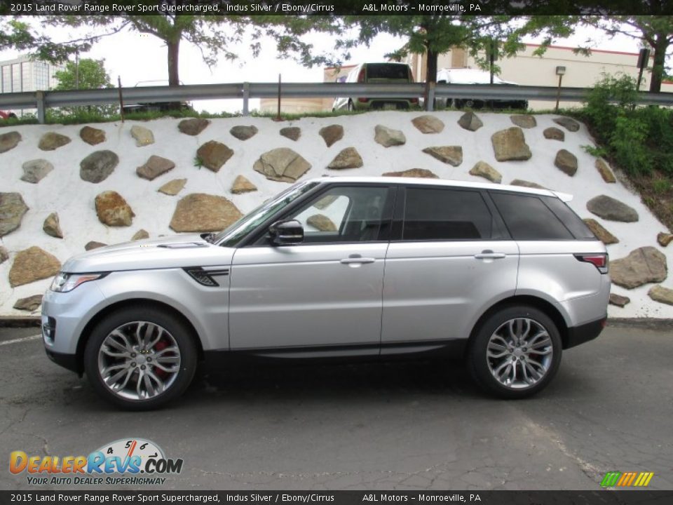 2015 Land Rover Range Rover Sport Supercharged Indus Silver / Ebony/Cirrus Photo #2